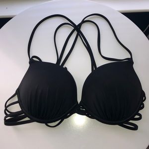 Black Push-Up Tie Bathing Suit